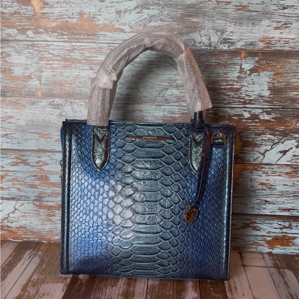 $355 SALE PRICE BRAHMIN Small Caroline Electric Blue Ateague NWT $355 FIRM SALE$